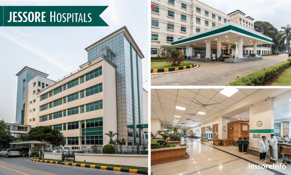 যশোর হাসপাতালের তালিকা