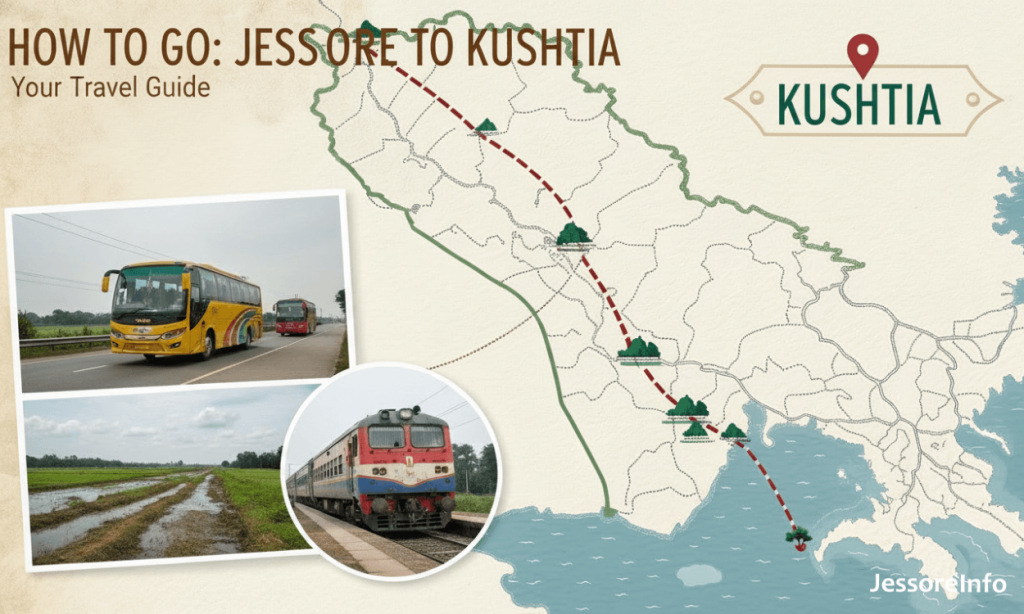 যশোর থেকে কুষ্টিয়া কীভাবে যাবেন